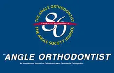 The Angle Orthodontist 80th anniversary logo is displayed on a blue background with text recognizing The Angle Orthodontist as an international orthodontic journal. At Koerich Orthodontics in Charlotte, Indian Trail or Monroe NC, this milestone is celebrated as a testament to excellence in the field.