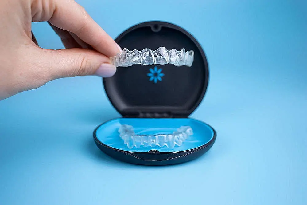 An Invisalign model at Koerich Orthodontics in Indian Trail, NC.