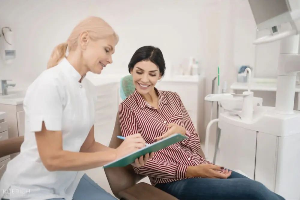 At Koerich Orthodontics in Charlotte, Indian Trail or Monroe, NC, a dentist discusses mouth breather face with a patient - Mouth Breather Face in Charlotte, NC
